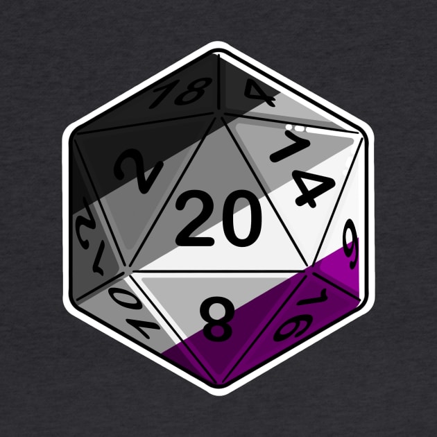 Ace Pride d20 by PaintbrushesAndPixels